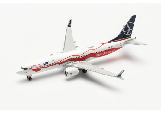 Herpa 1:500 - LOT Polish Airlines Boeing 737 MAX 8